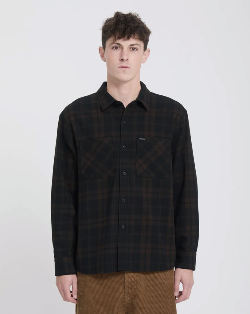 Camisa Volcom Hunkstone - Cacao