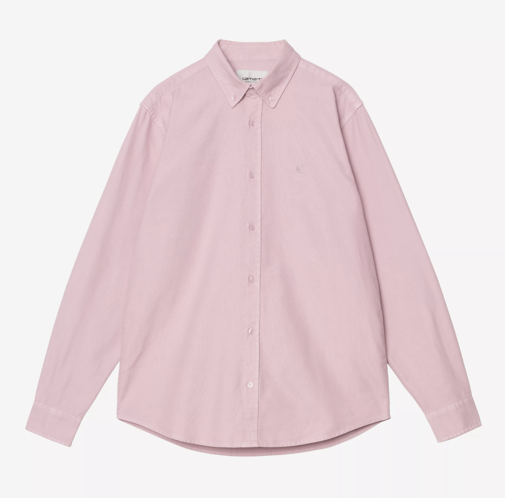 Camisa Carhartt WIP L/S Bolton - Hortensia (Garment Dyed)