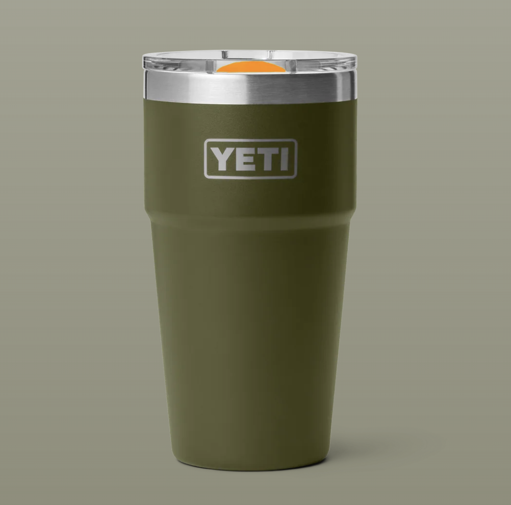 Vaso Apilable Yeti Rambler 20 oz (591 ml) - Olive/King Crab Orange