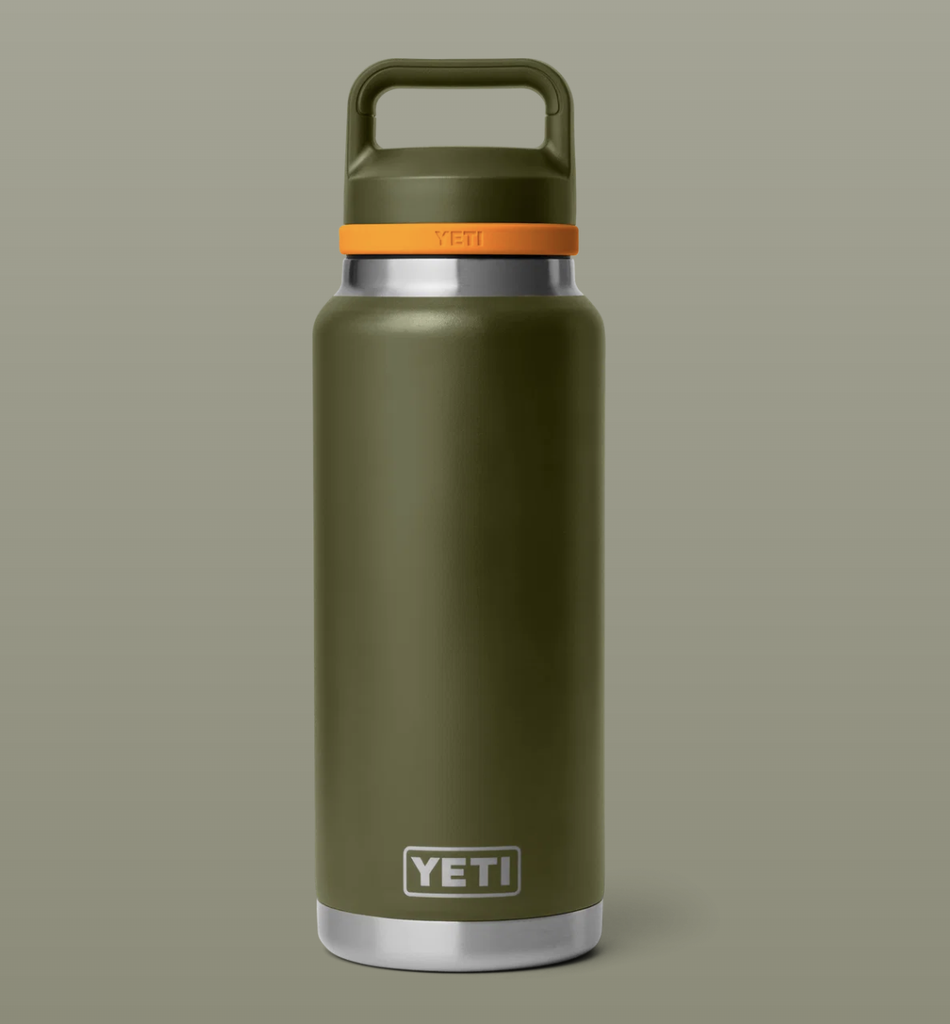 Botella Yeti Rambler 36 oz (1 l) - Olive/King Crab Orange