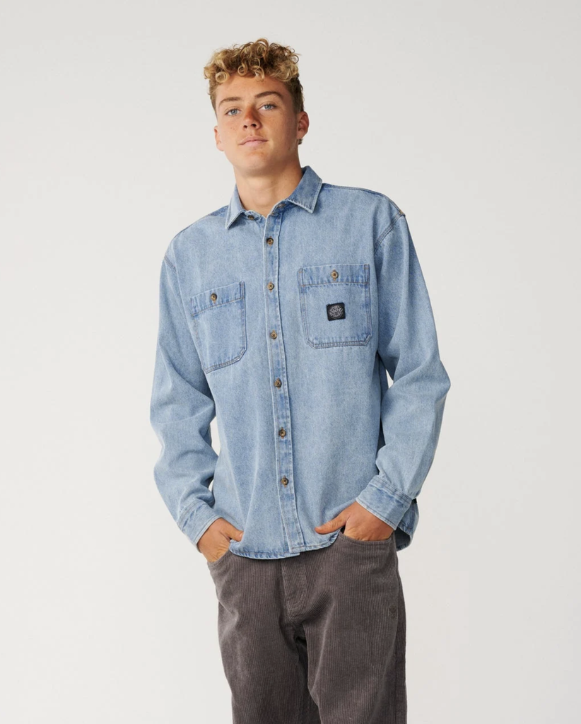 Sobrecamisa Vaquera Rip Curl Premium Surf Denim - Washed Blue