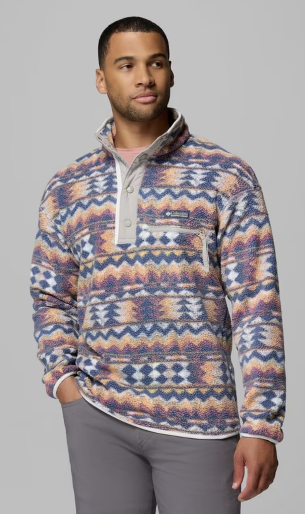 Chaqueta Polar Columbia Helvetia II Printed Half Snap - Sea Salt