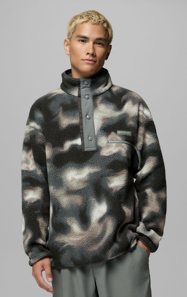 Chaqueta Polar Columbia Helvetia II Printed Half Snap - Sedona Sage