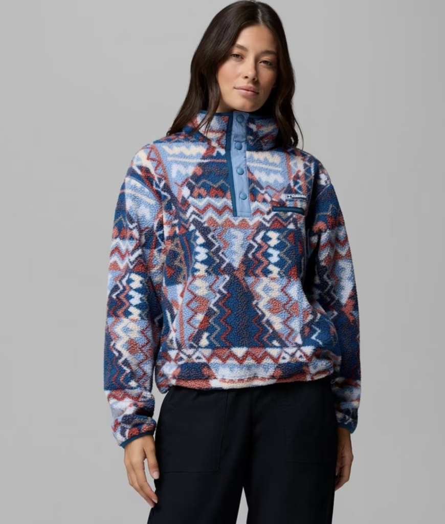 Chaqueta Polar Columbia Helvetia Printed Crooped Half Snap - Rainy Day