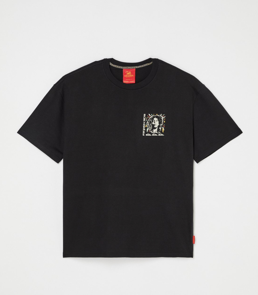 Camiseta Quiksilver Bob Marley Warhead - Black