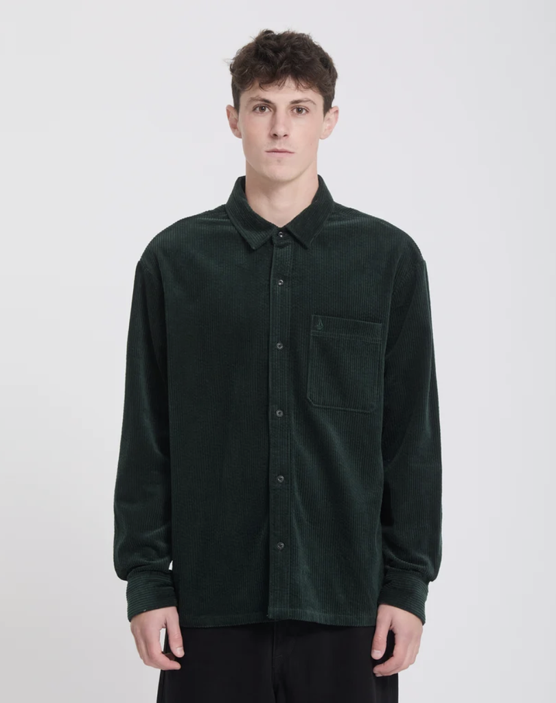 Sobrecamisa de Pana Volcom Fostered II - Scarab