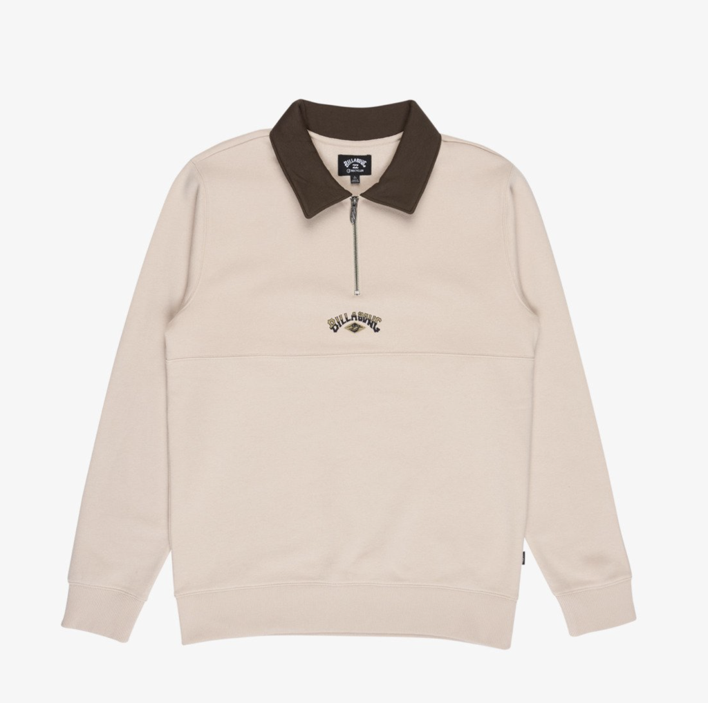 Sudadera con Media Cremallera Billabong Winton Half - Oatmeal