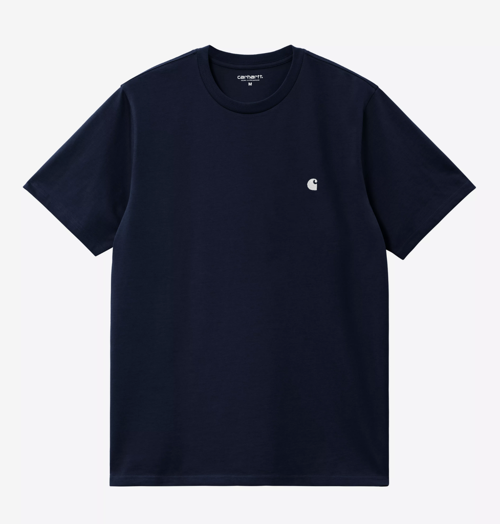 Camiseta Carhartt WIP Madison - Dark Navy/White