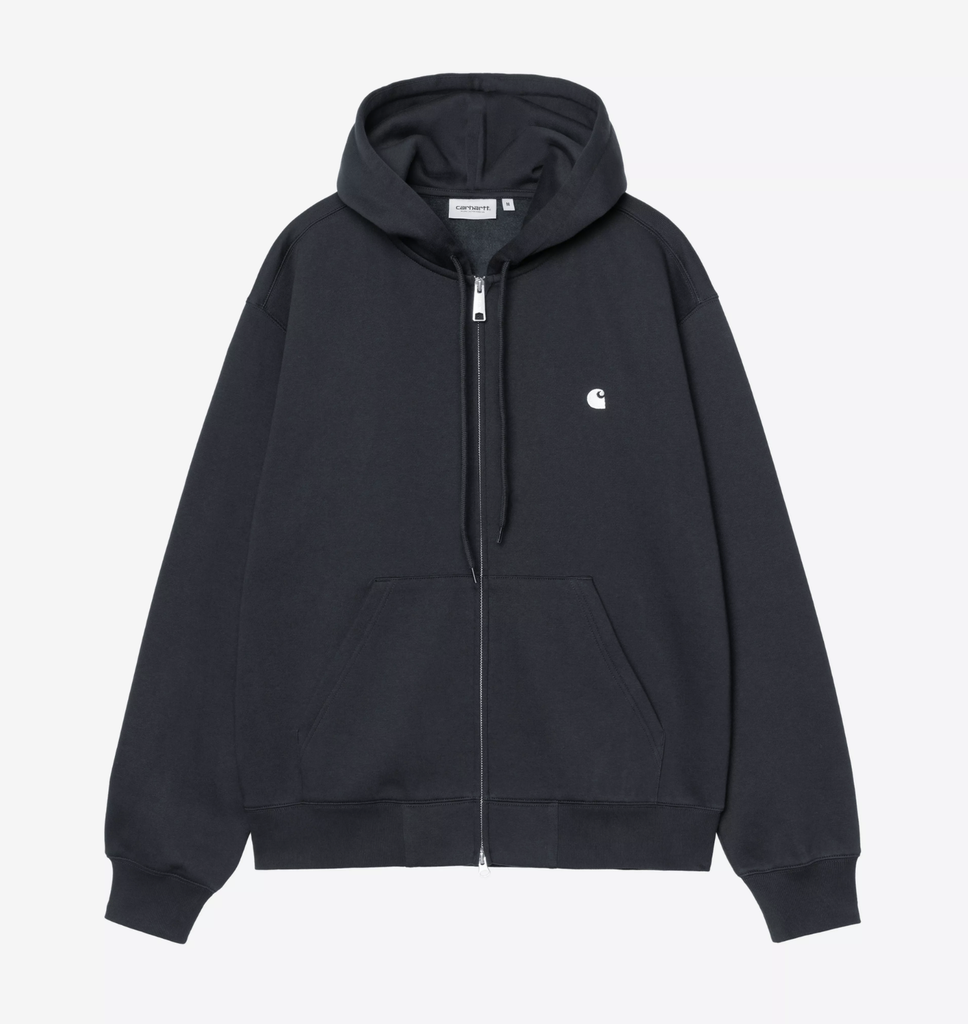 Sudadera con Cremallera Carhartt WIP Mack - Dark Navy/Wax