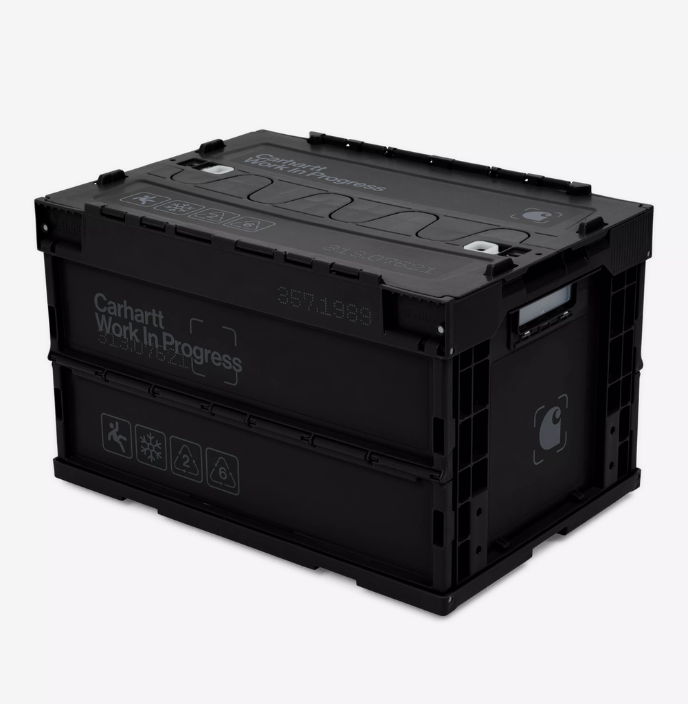 Caja de Almacenamiento Carhartt WIP Boxed Foldable Container - Black/Grey