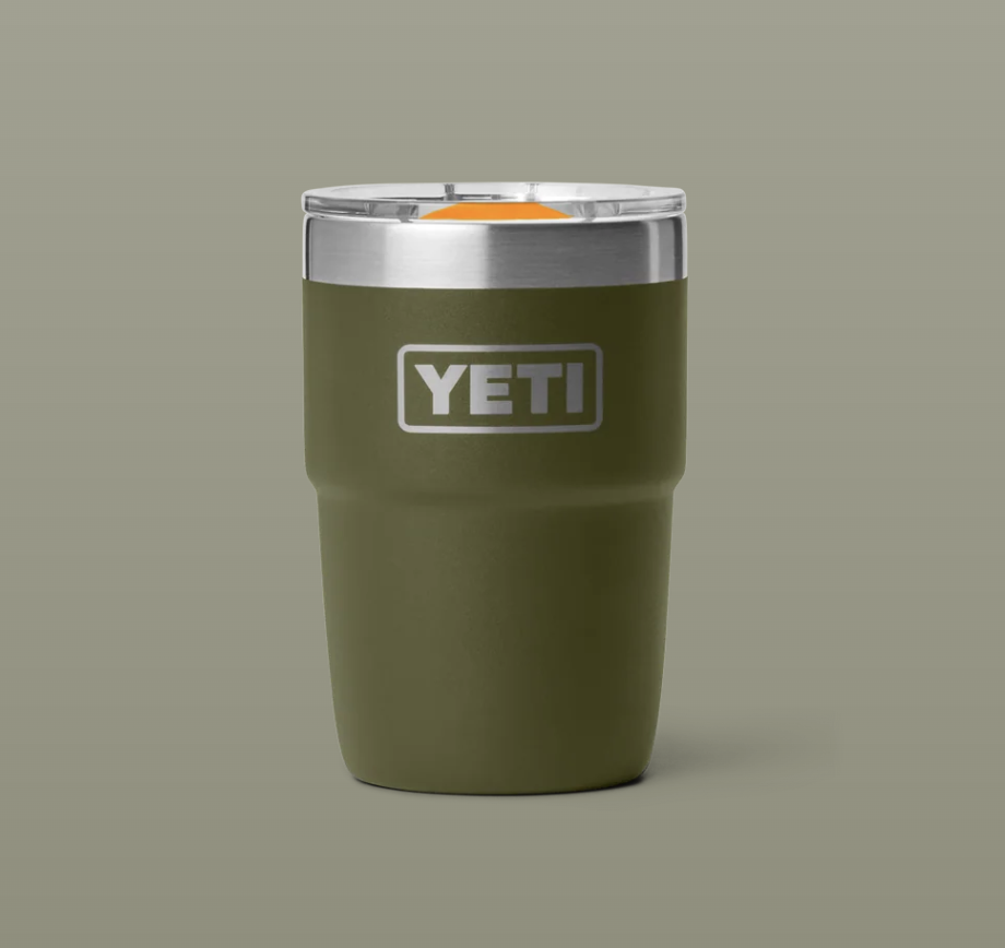 Vaso Apilable Yeti Rambler 8 oz (236 ml) - Olive/King Crab Orange