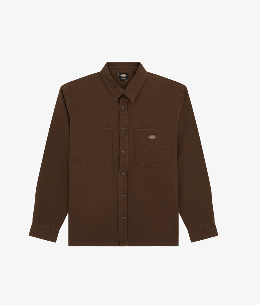 Camisa Manga Larga Dickies 247 Garment Dyed - Timber Brown