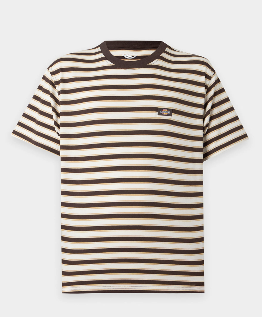 Camiseta Dickies Stripe SS Tee - Chocolate Brown