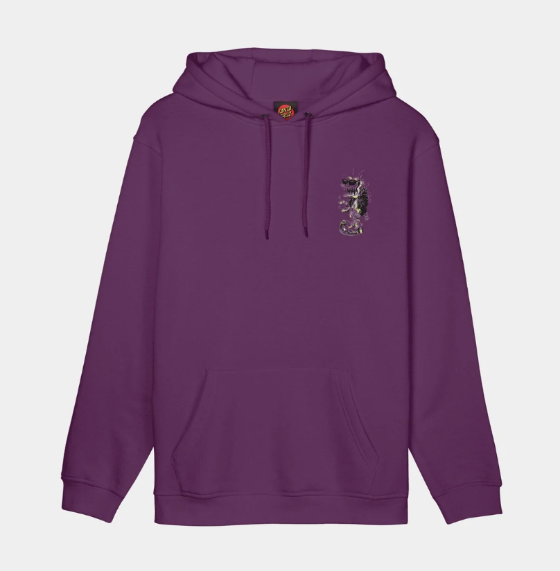 Sudadera con Capucha Santa Cruz Punk Gremlin - Fresh Purple