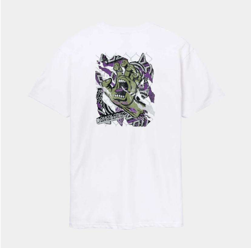 Camiseta Santa Cruz Damaged Hand - White