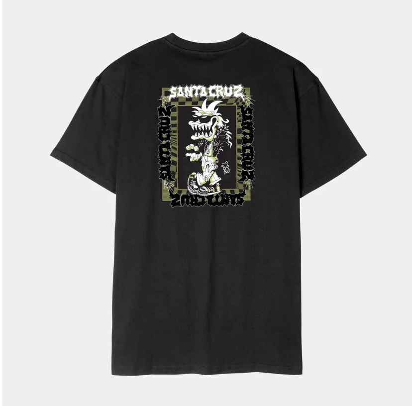 Camiseta Santa Cruz Punk Gremlin Front - Black