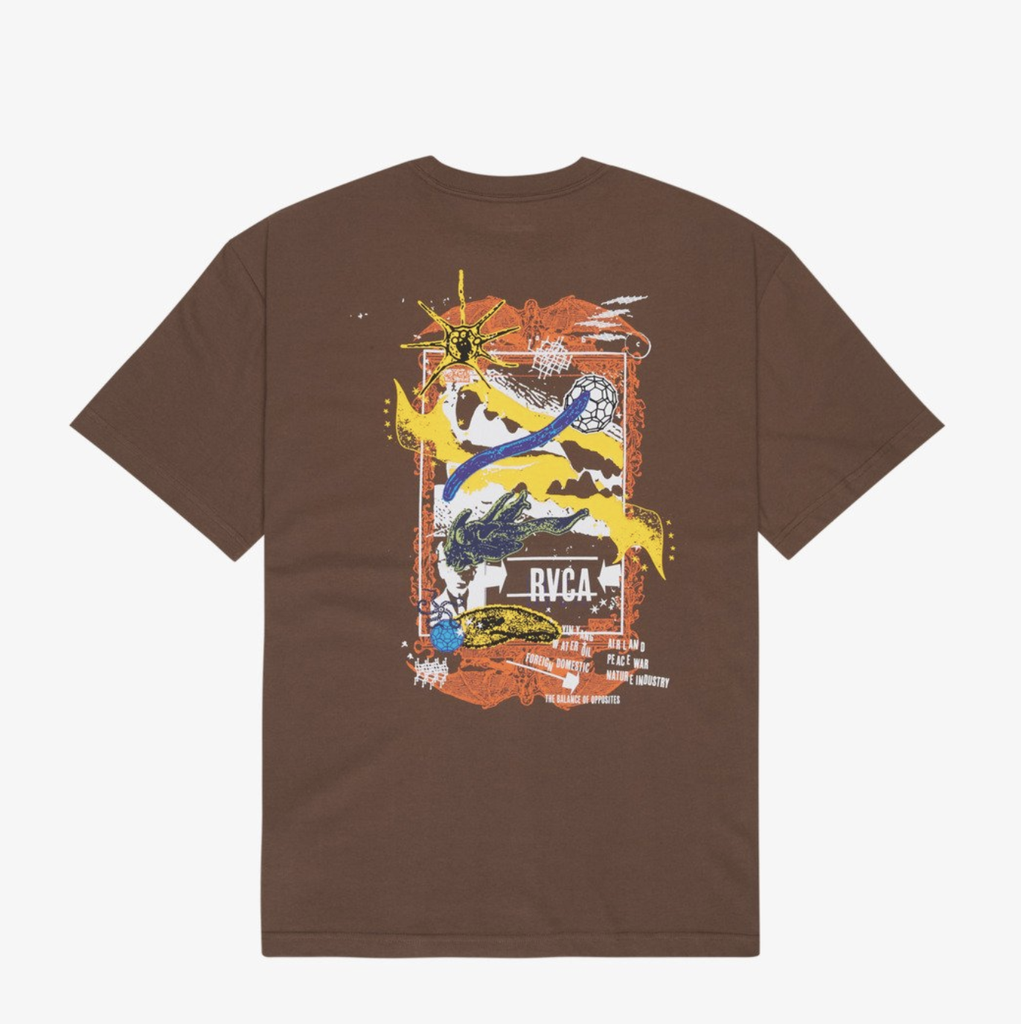 Camiseta Rvca Mash Up - Wood