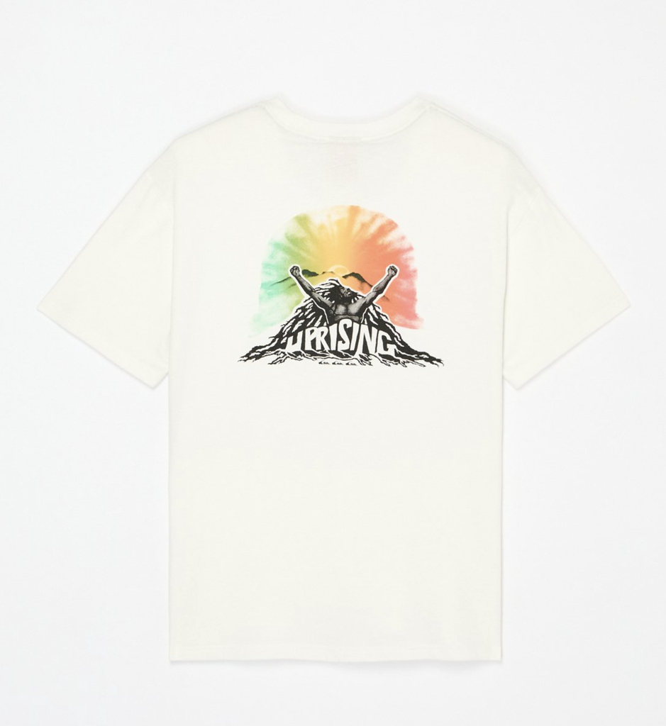 Camiseta Quiksilver Bob Marley Uprising - Snow White