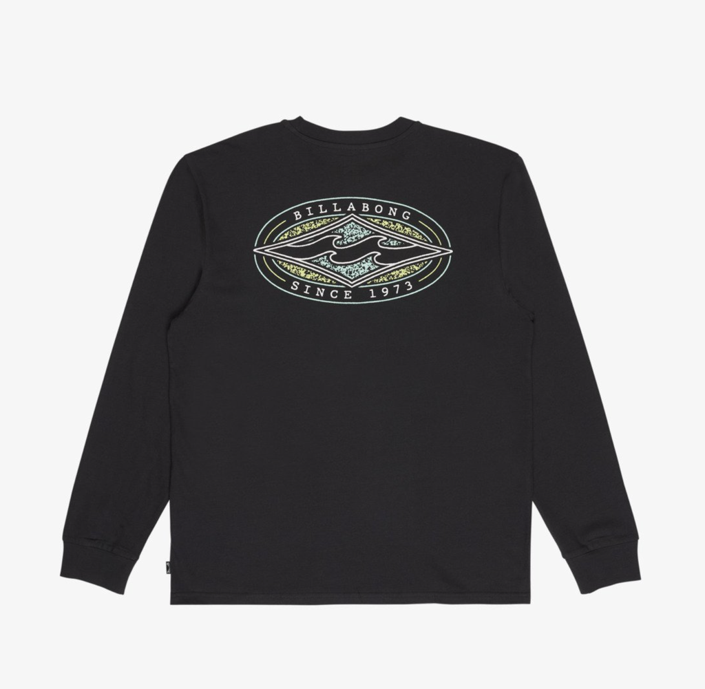 Camiseta de Manga Larga Billabong Diamond Vision - Washed Black