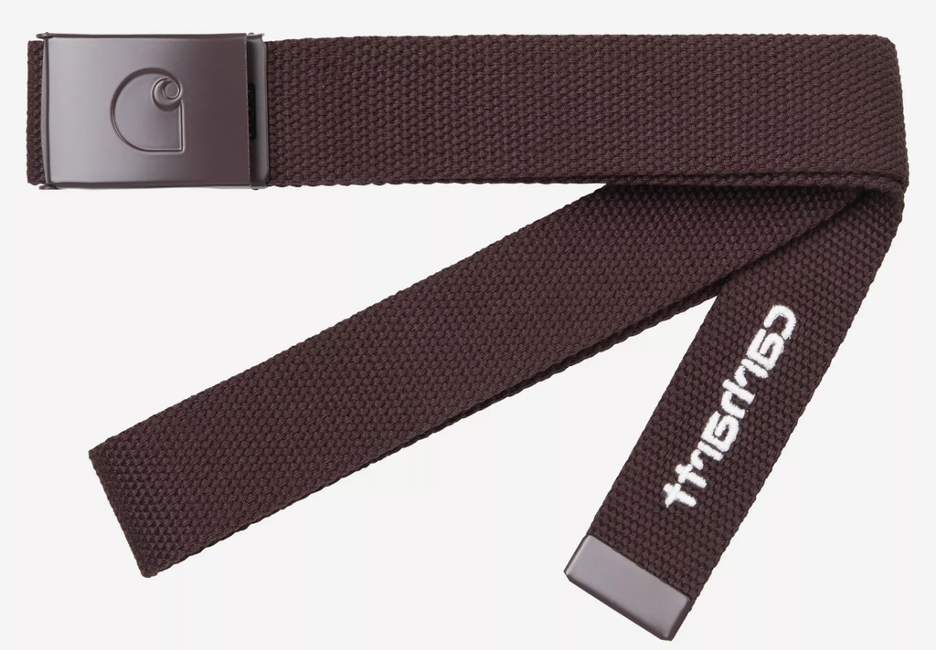 Cinturón Carhartt WIP C-Logo Belt Tonal - Palisander/White