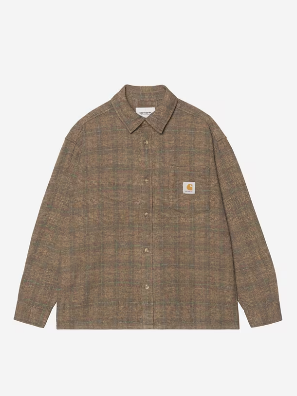 Camisa Carhartt WIP Bagley L/S - Bagley Check, Hamilton Brown