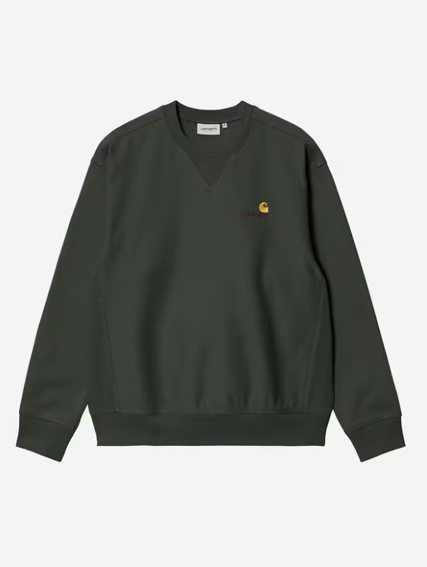 Sudadera Sin Capucha Carhartt WIP American Script - Raven