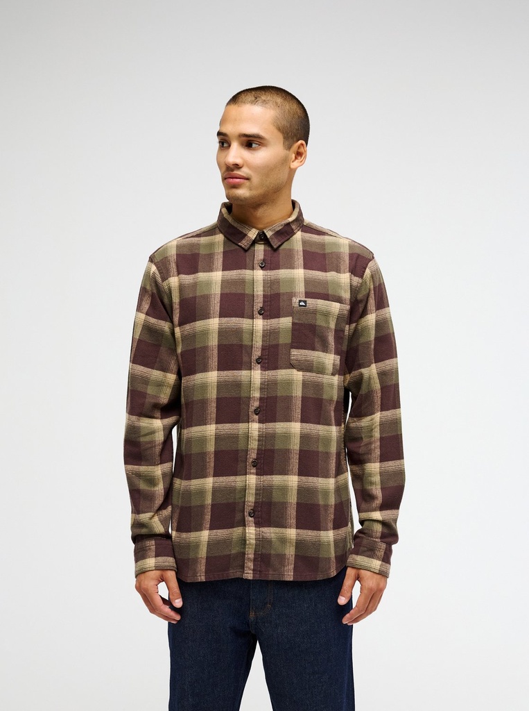 Camisa Quiksilver Motherfly Plaid - Grape Leaf Motherfly
