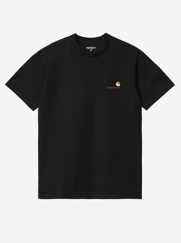 Camiseta Carhartt WIP S/S American Script - Black