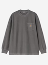 Camiseta De Manga Larga Carhartt WIP L/S Loose Pocket - Black / Garment Dyed