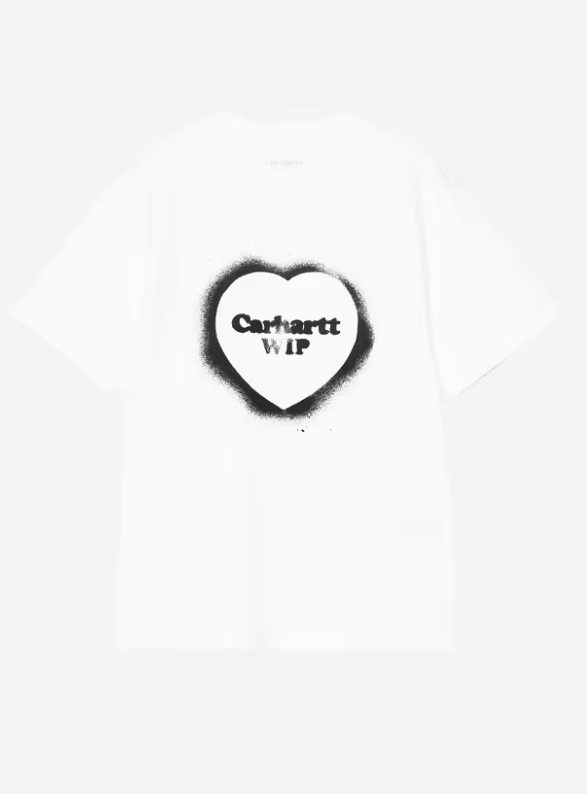Camiseta Carhartt WIP W' S/S Spray Heart - White