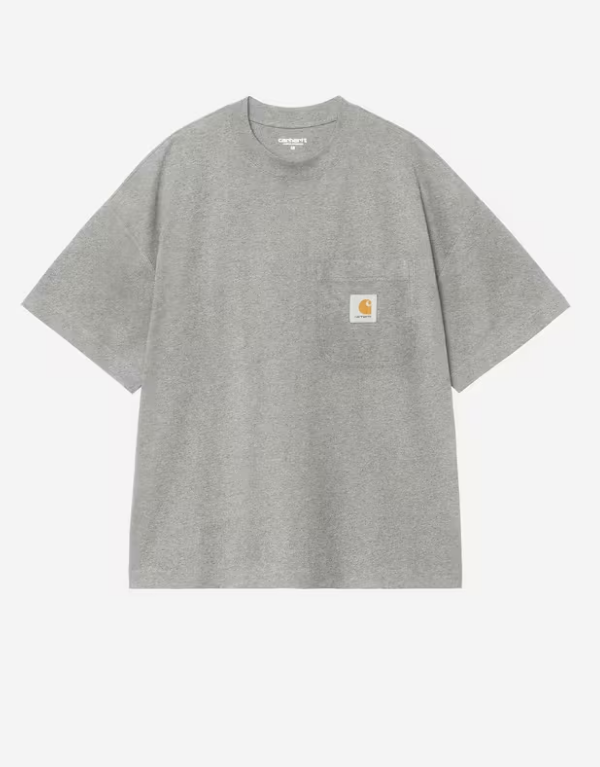 Camiseta Carhartt WIP Work Pocket - Grey Heather