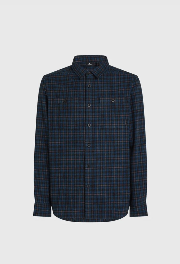 Camisa O'neill Must Have Flannel - Black Mini Check Plaid