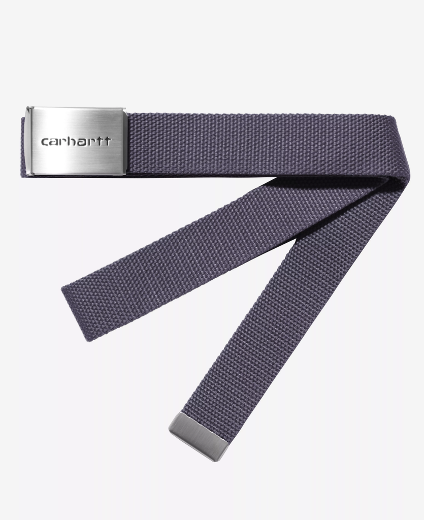 Cinturón Carhartt WIP Clip Belt Chrome - Shady Purple