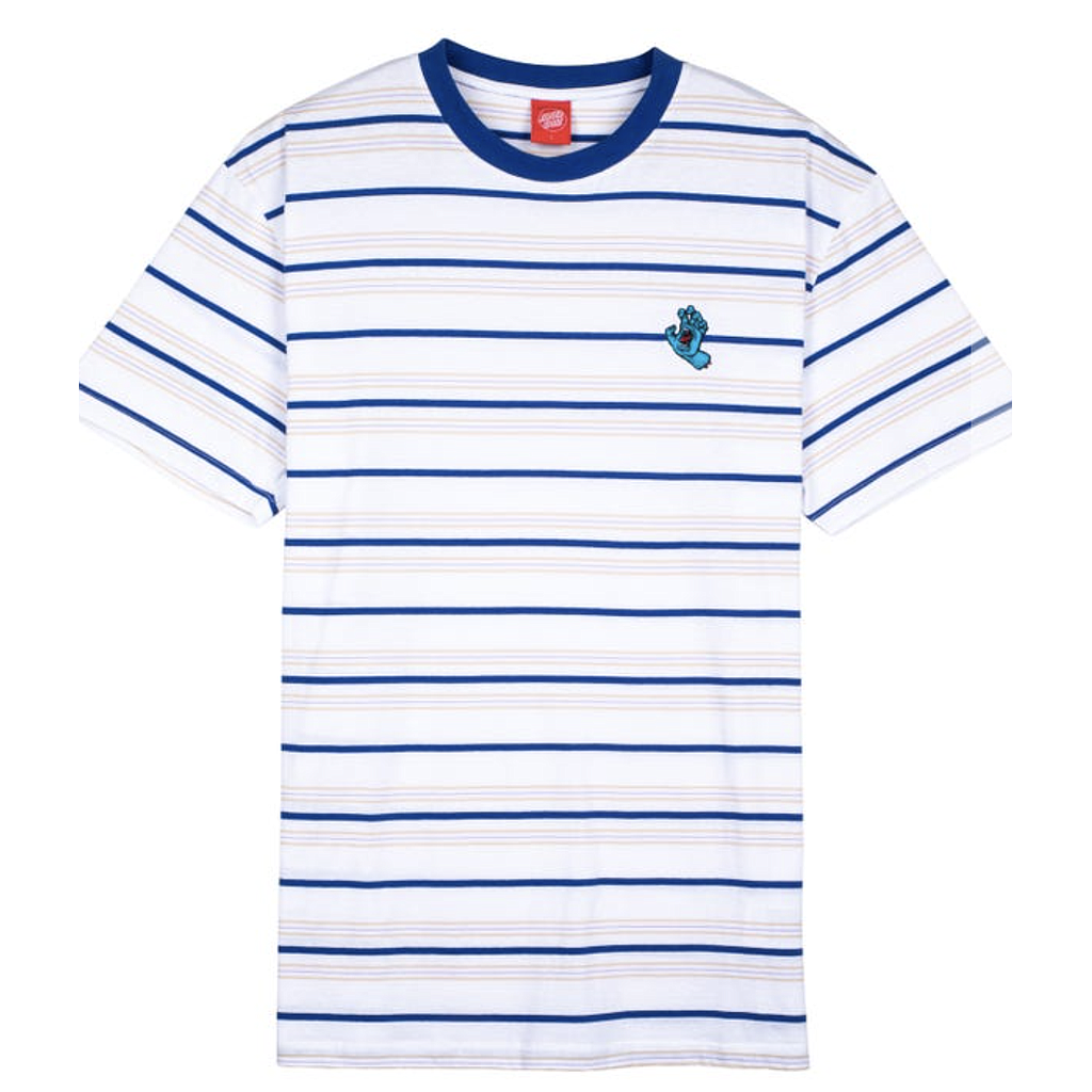 Camiseta Santa Cruz Mini Hand Stripe - White Stripe