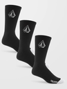 Calcetines Volcom Full Stone (Pack 3) - Black