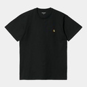 Camiseta Carhartt WIP Chase - Black/Gold