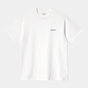 Camiseta Carhartt WIP Script Embroidery - White/Black