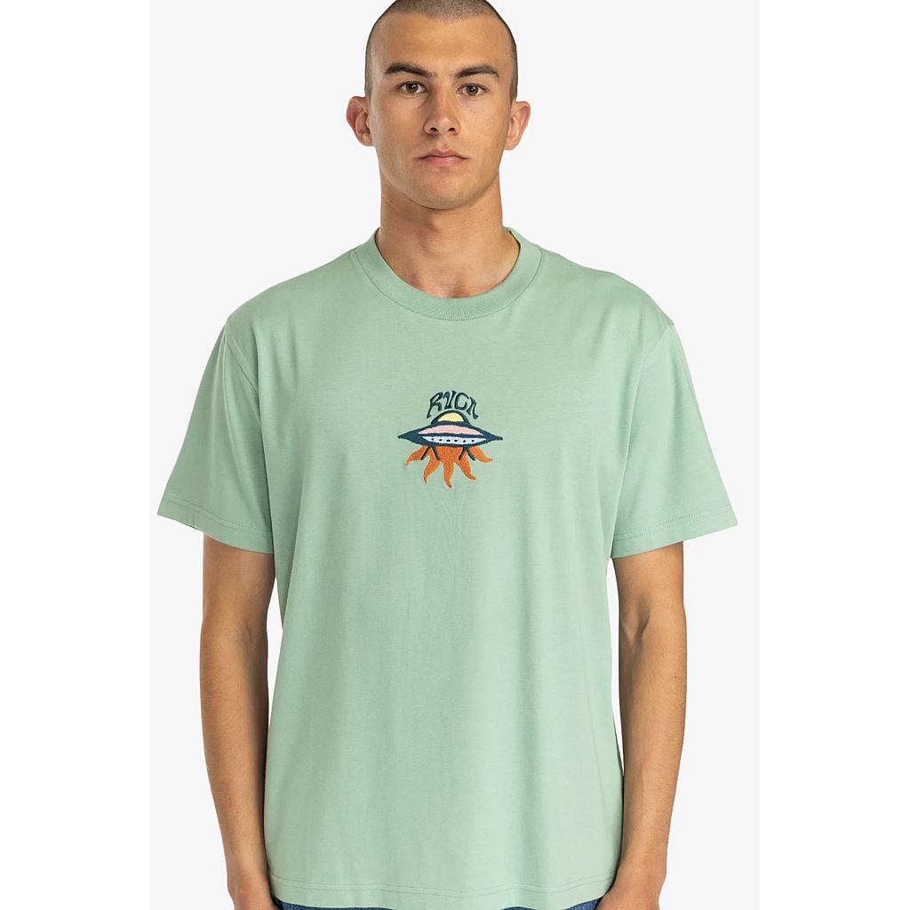 Camiseta RVCA UFO - Green Haze