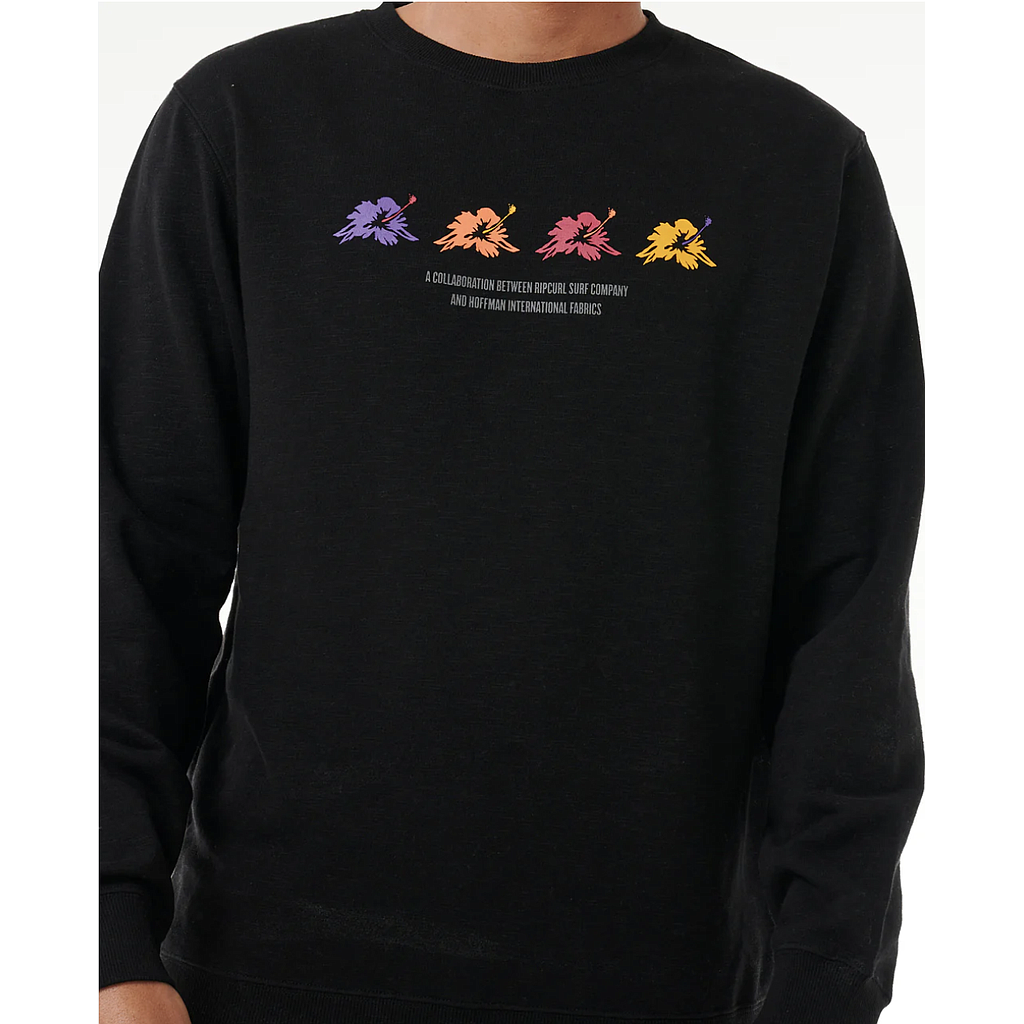 Sudadera Rip Curl Surf Revival Hoffman - Black