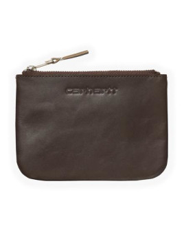 [4054262629529] Simple Zip Wallet Cow Leather Brown Carhartt WIP