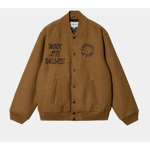 Chaqueta Carhartt Work Varsity Bomber - Deep H Brown