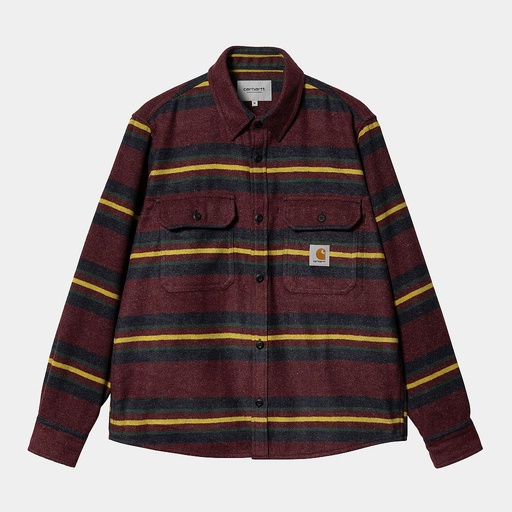 Camisa Carhartt Wip Oregon - Bordeaux