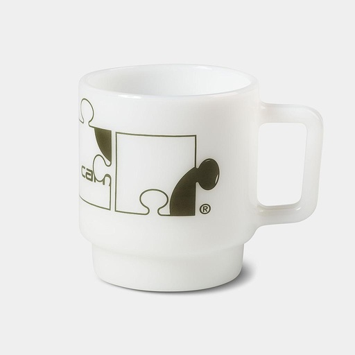 Taza Carhartt Assemble Glass Mug - White / Plant