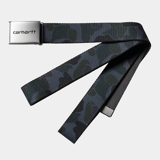 [I019176_Camo_Duck,_Grey] Cinturón Carhartt WIP Clip Belt Chrome - Camo Duck/Grey