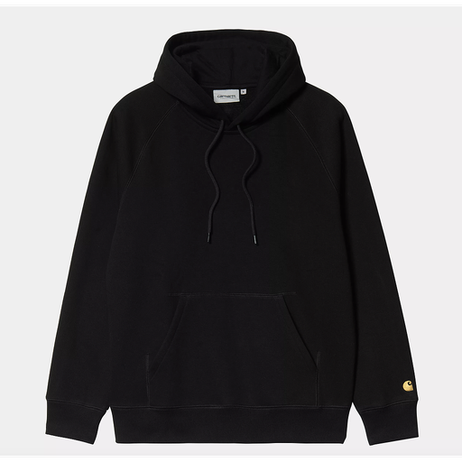 [I033661_Black_/_Gold] Sudadera con Capucha Carhartt Wip Chase - Black/Gold