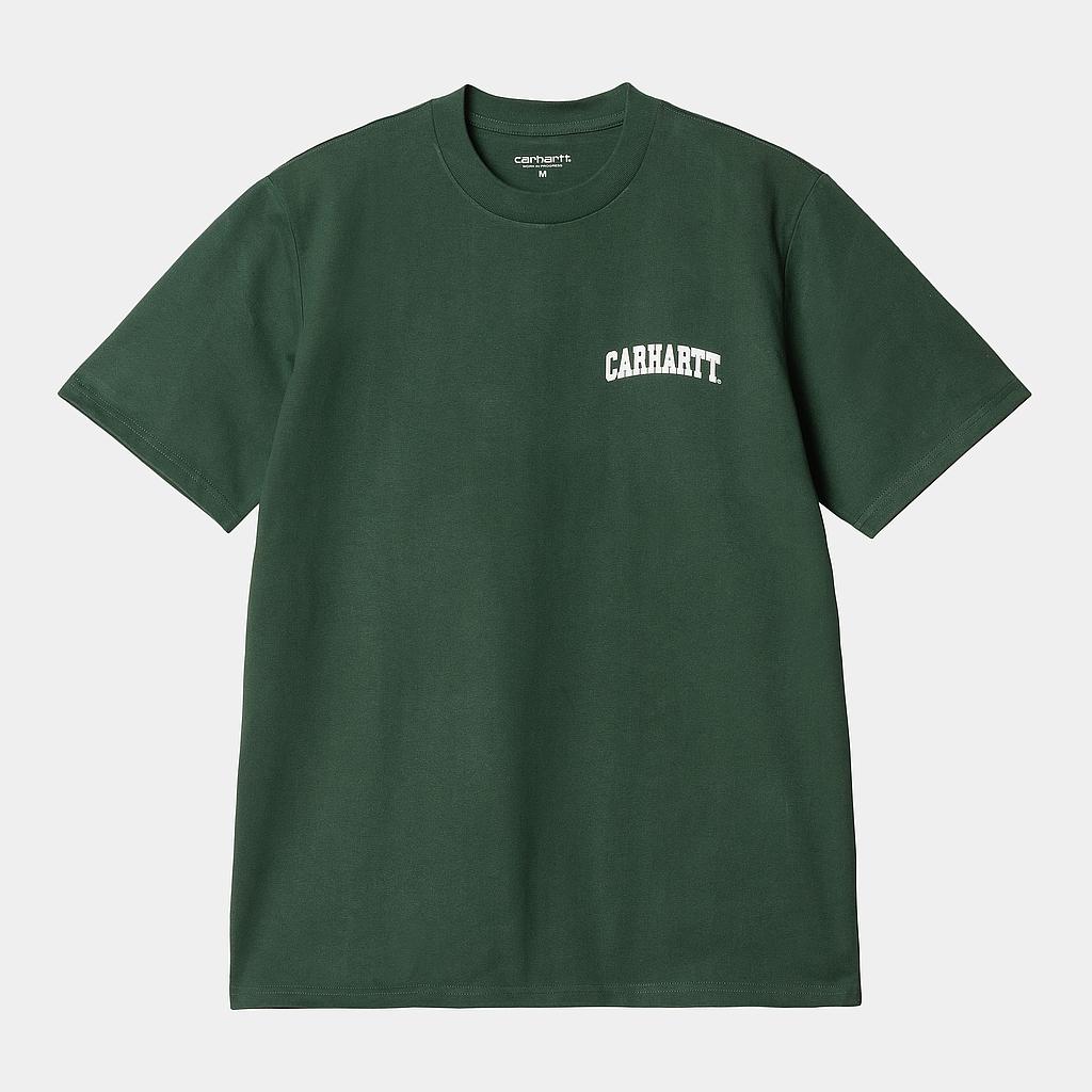 Camiseta Carhartt WIP University Script - Sycamore Tree/White
