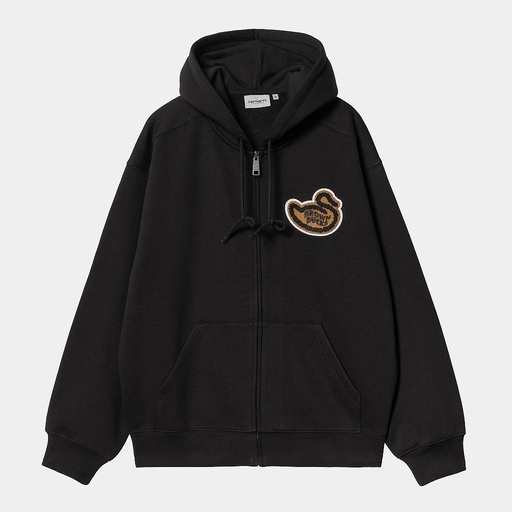 [I033931_Black] Sudadera Con Cremallera Carhartt WIP Brown Ducks - Black