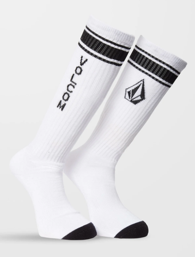 Calcetines Volcom High Stripe - White