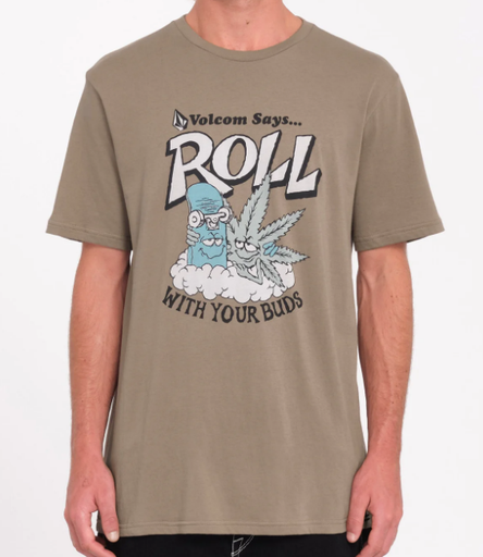 Camiseta Volcom Budz - Teak