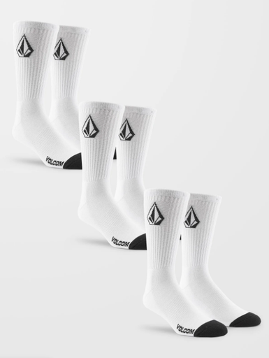 Calcetines Volcom Full Stone (Pack 3) - White